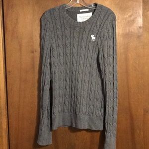 Gray Abercrombie “muscle” sweater